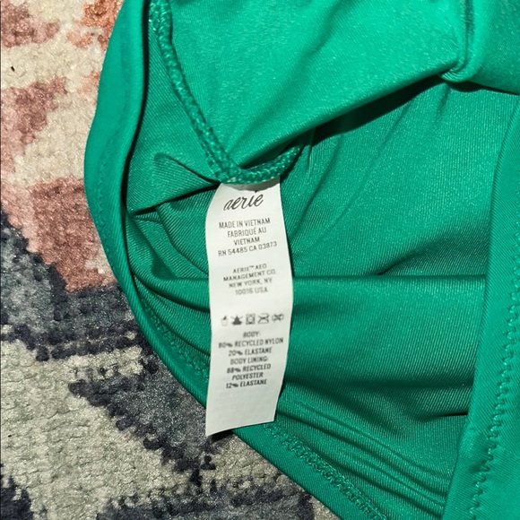 Aerie, Emerald Green One-Piece Swimsuit, L - Picture 8 of 8